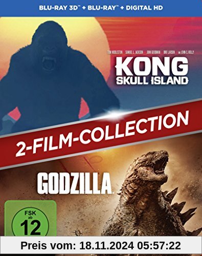 Kong: Skull Island + Godzilla 2-Film-Bundle / Double Feature [3D Blu-ray] (exklusiv bei Amazon.de) [Limited Edition] von unbekannt