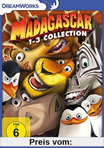 Madagascar 1-3 [3 DVDs] von unbekannt