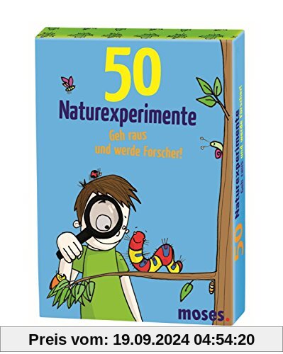 Moses MOS21079 50 Naturexperimente Geh raus und werde Forscher! | Kinderbeschäftigung | Kartenset von unbekannt