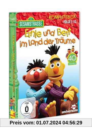 Sesamstraße - Ernie und Bert im Land der Träume, Komplettbox, Folge 1-52 [4 DVDs] von unbekannt