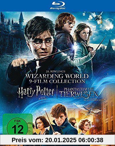 Wizarding World 9-Film Collection: Alle Harry Potter Filme und Phantastische Tierwesen im Schuber (Limited Edition exklusiv bei Amazon.de) [Blu-ray] von unbekannt