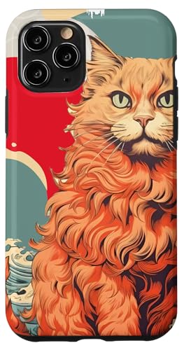 Hülle für iPhone 11 Pro Japanische Kunst und japanische Katze von 素晴らしいニッポンアパレル＆アクセサリー - 日本