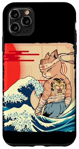 Hülle für iPhone 11 Pro Max Japanische Ninja-Kunst und Japan-Karate, Jujutsu-Katze von 素晴らしいニッポンアパレル＆アクセサリー - 日本