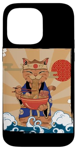 Hülle für iPhone 14 Pro Max Japanische Kunst und Japan Ramen und Katze von 素晴らしいニッポンアパレル＆アクセサリー - 日本