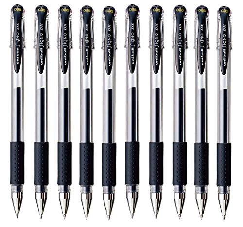 Uni-ball Signo Dx 0.38 Um-151 Gel Ink Pen, 10 Pcs (Black) by Uni-ball von Uni-Ball