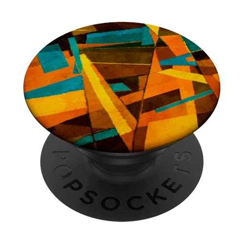 Lustige bunte abstrakte geometrische Kunst Vibes für kreative Seelen PopSockets Klebender PopGrip von universityofheaven.com