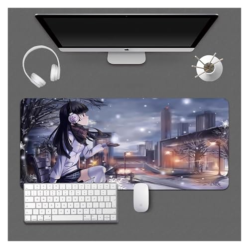 upim Spiel-Mauspad, Gaming-Laptop-Mauspad, Anime-Schreibtischunterlage, Anime-Mauspad, Gaming-Mauspad, Anime, Erweiterte PC-Tastatur, Wasserdicht Und rutschfest(A,900x400mm) von upim