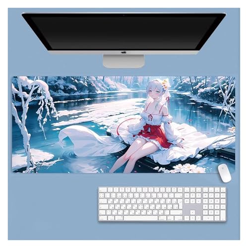 upim Spiel-Mauspad, Gaming-Laptop-Mauspad, Anime-Schreibtischunterlage, Anime-Mauspad, Gaming-Mauspad, Anime, Erweiterte PC-Tastatur, Wasserdicht Und rutschfest(G,900x400mm) von upim