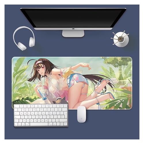 upim Spiel-Mauspad, Gaming-Laptop-Mauspad, Anime-Schreibtischunterlage, Anime-Mauspad, Gaming-Mauspad, Anime, Erweiterte PC-Tastatur, Wasserdicht Und rutschfest(I,900x400mm) von upim