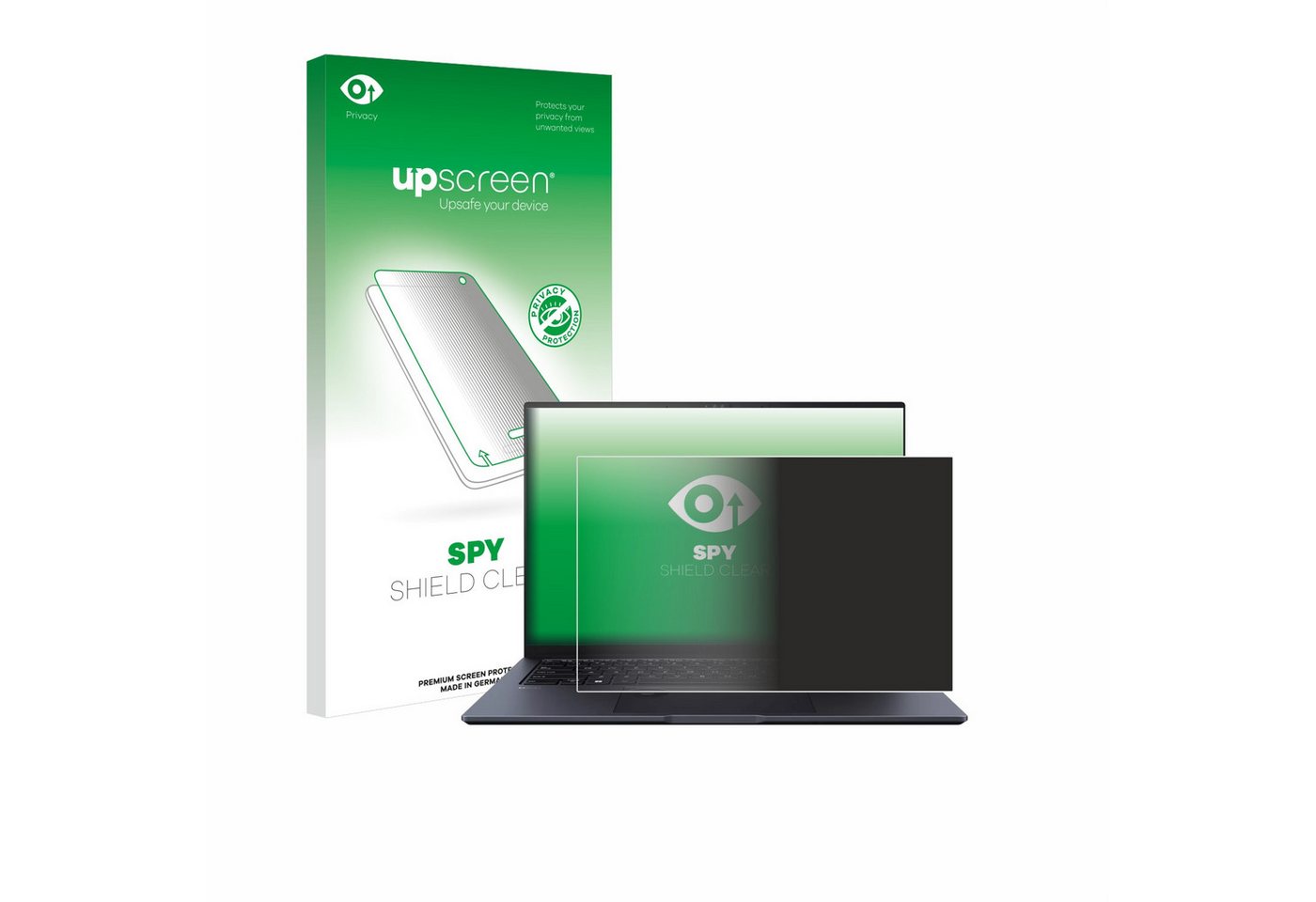 upscreen Displayschutzfolie Sichtschutzfolie für ASUS ZenBook Pro 14 UX6404V, Anti-Spy Privacy Sichtschutz Blickschutzfolie Blaulicht-Schutz von upscreen