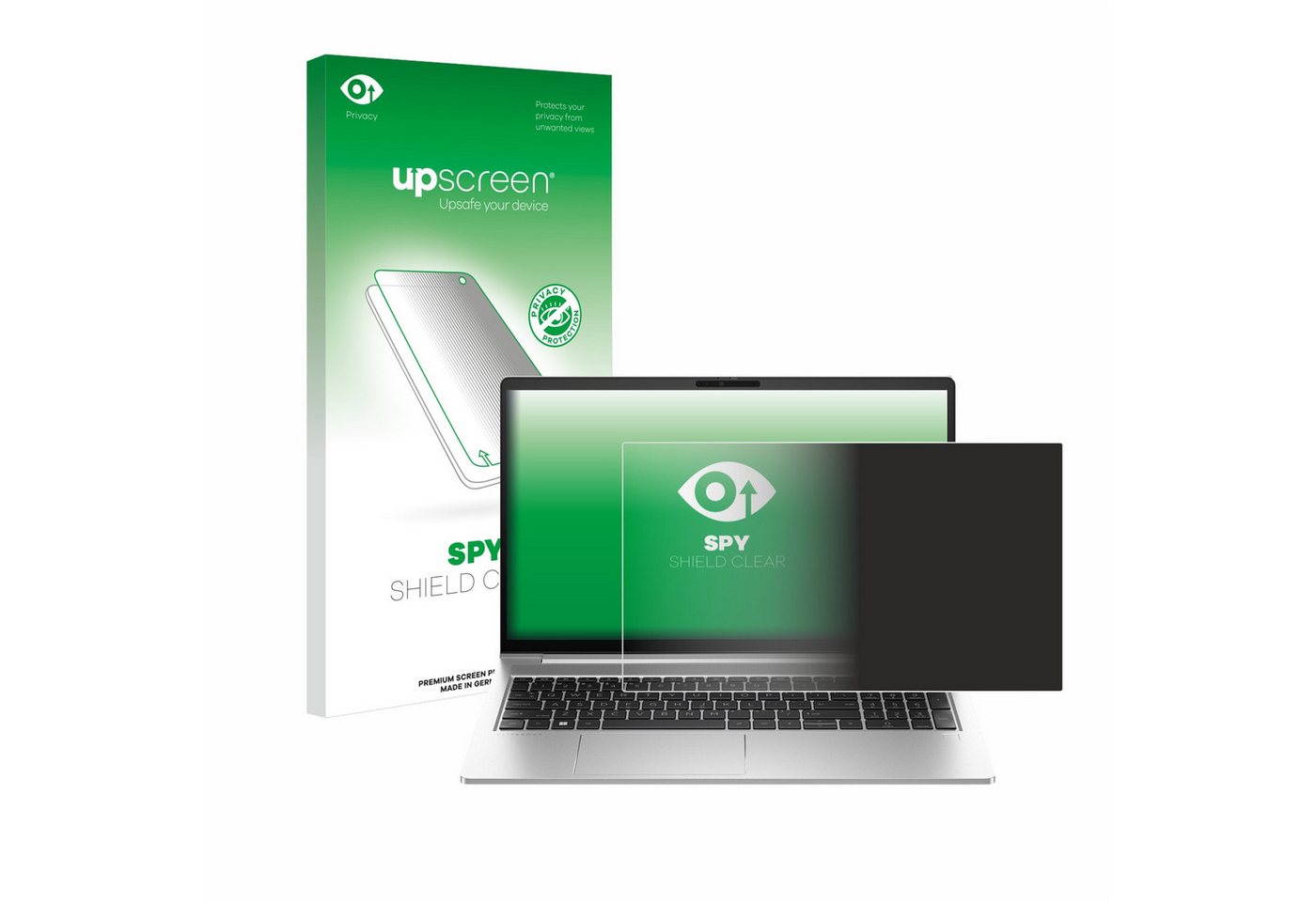 upscreen Displayschutzfolie Sichtschutzfolie für HP EliteBook 640 G10, Anti-Spy Privacy Sichtschutz Blickschutzfolie Blaulicht-Schutz von upscreen