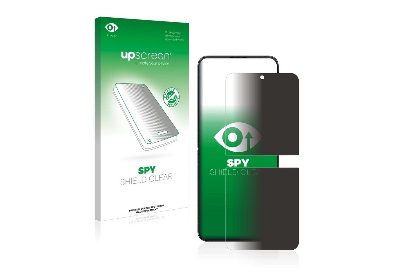 upscreen Displayschutzfolie Sichtschutzfolie für Samsung Galaxy Z Flip 4, Anti-Spy Privacy Sichtschutz Blickschutzfolie Blaulicht-Schutz von upscreen