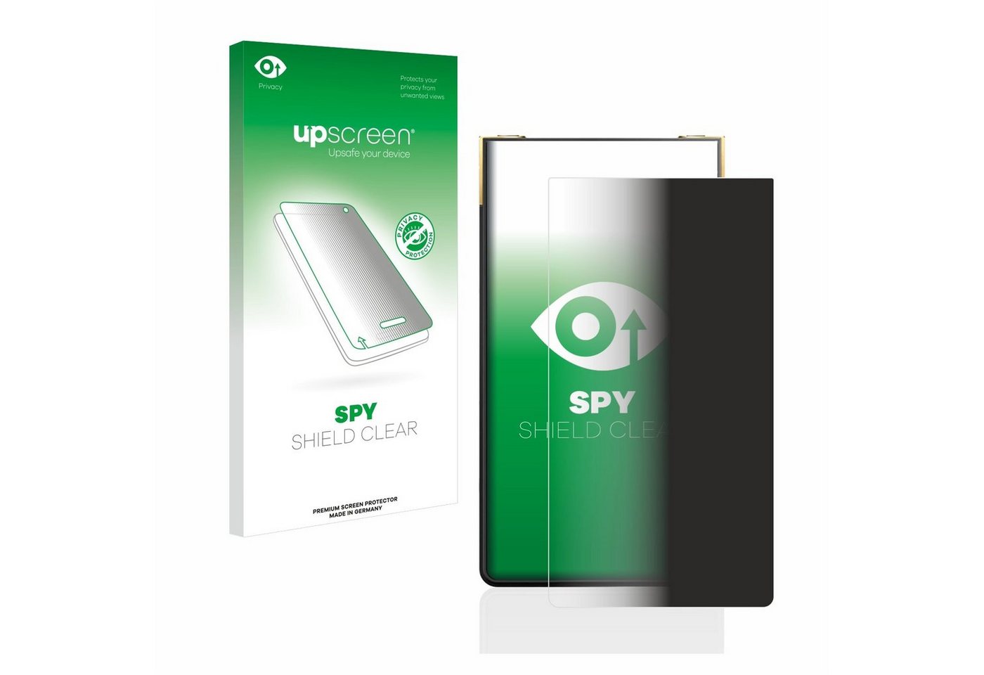 upscreen Displayschutzfolie Sichtschutzfolie für Sony Walkman NW-ZX707, Anti-Spy Privacy Sichtschutz Blickschutzfolie Blaulicht-Schutz von upscreen