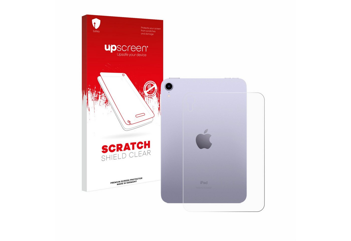 upscreen Displayschutzfolie Schutzfolie für Apple iPad Mini 7 WiFi Cellular 2024 (Rückseite), Displayschutz Schutz Folie Klar Transparent von upscreen