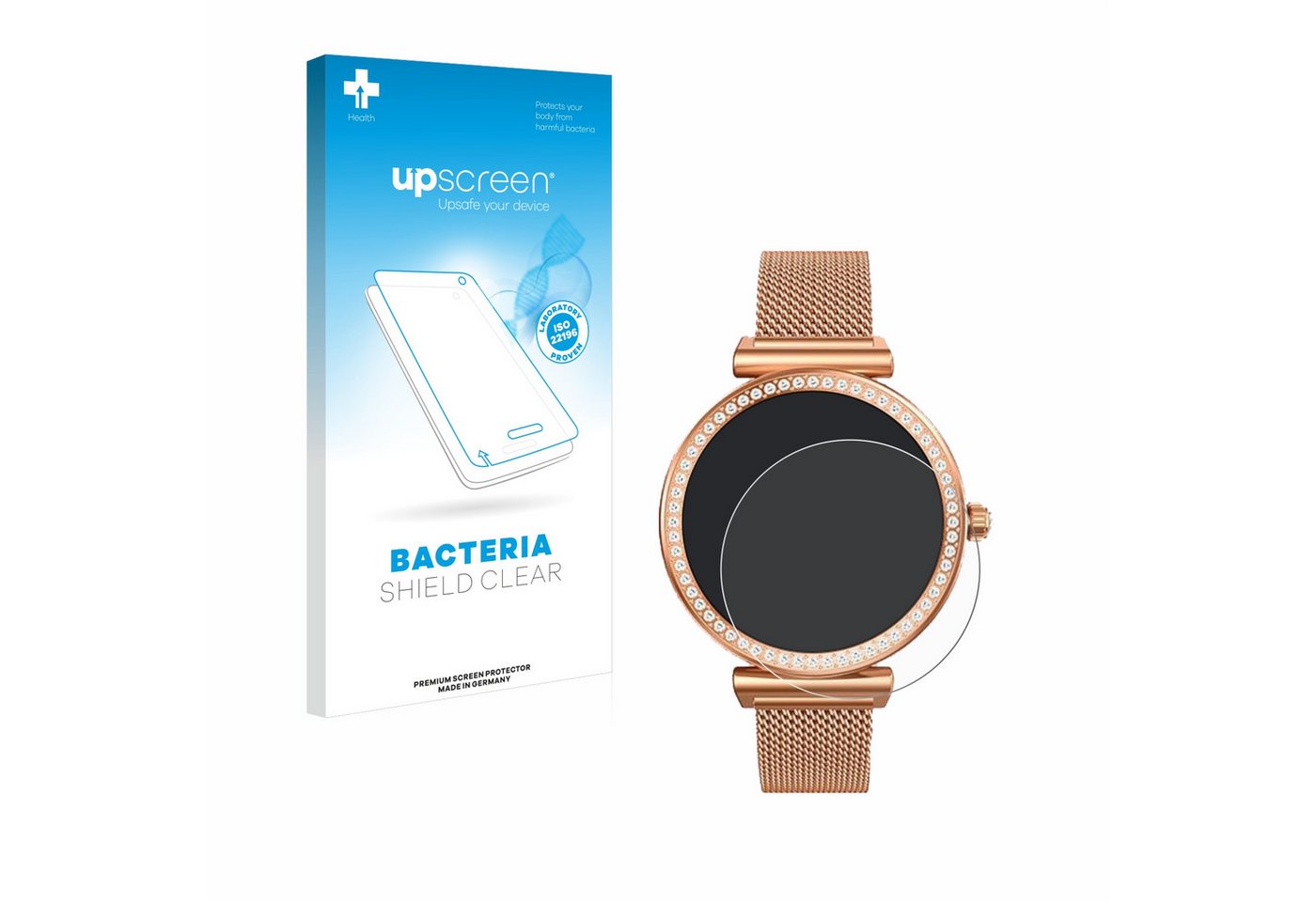 upscreen Displayschutzfolie Schutzfolie für NONGAMX Smartwatch 1.27", Displayschutz Schutz Folie Klar antibakteriell von upscreen