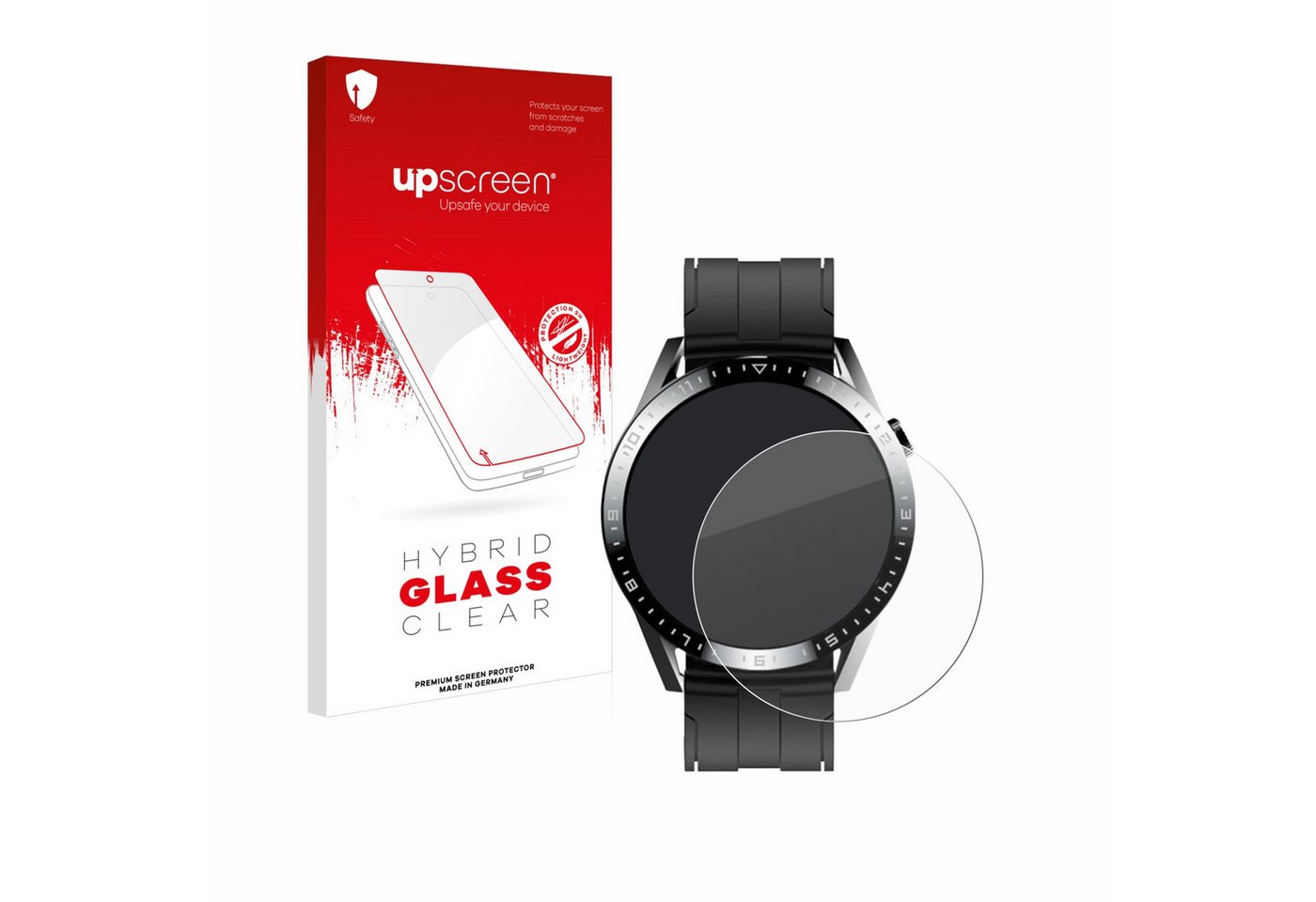 upscreen Displayschutzglas Schutzglas für Tracer Smartwatch SM9, Schutzfolie Display Schutz Glas Folie klar von upscreen