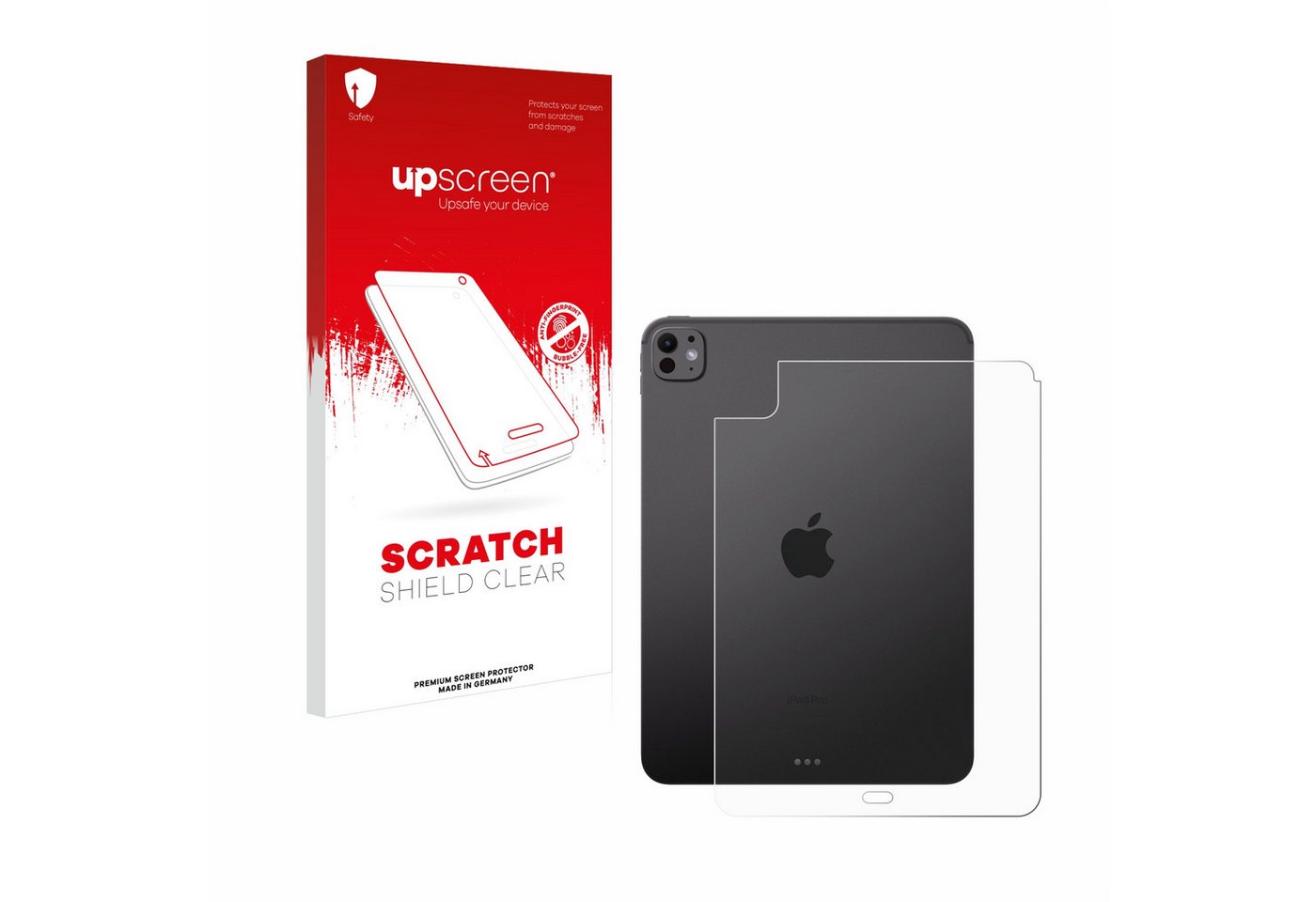 upscreen Displayschutzfolie Schutzfolie für Apple iPad Pro 11" WiFi Cellular 2024 (Rückseite), Displayschutz Schutz Folie Klar Transparent von upscreen