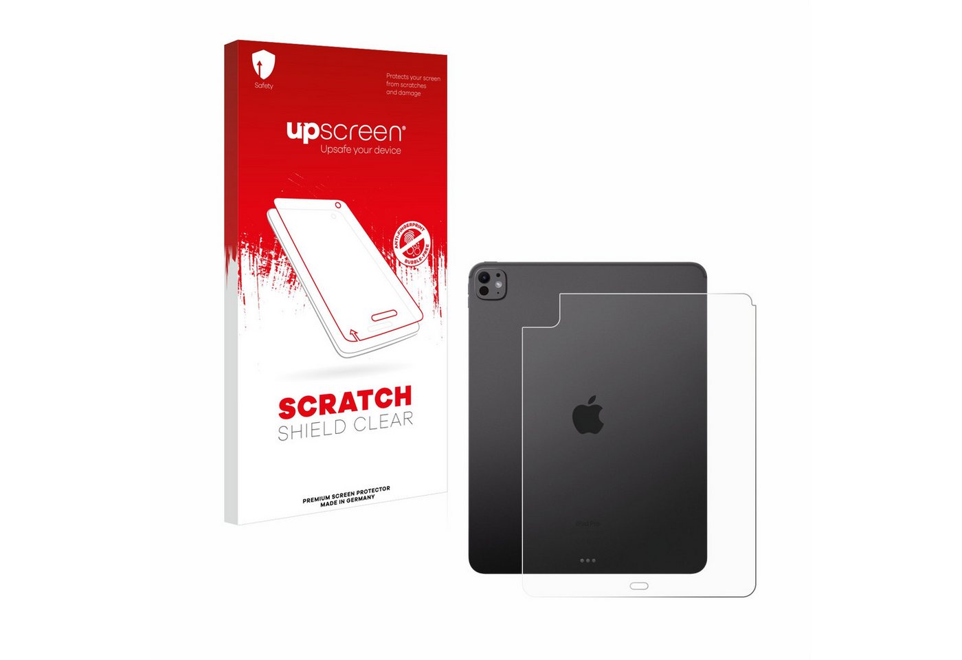 upscreen Displayschutzfolie Schutzfolie für Apple iPad Pro 13" WiFi 2024 (Rückseite), Displayschutz Schutz Folie Klar Transparent von upscreen