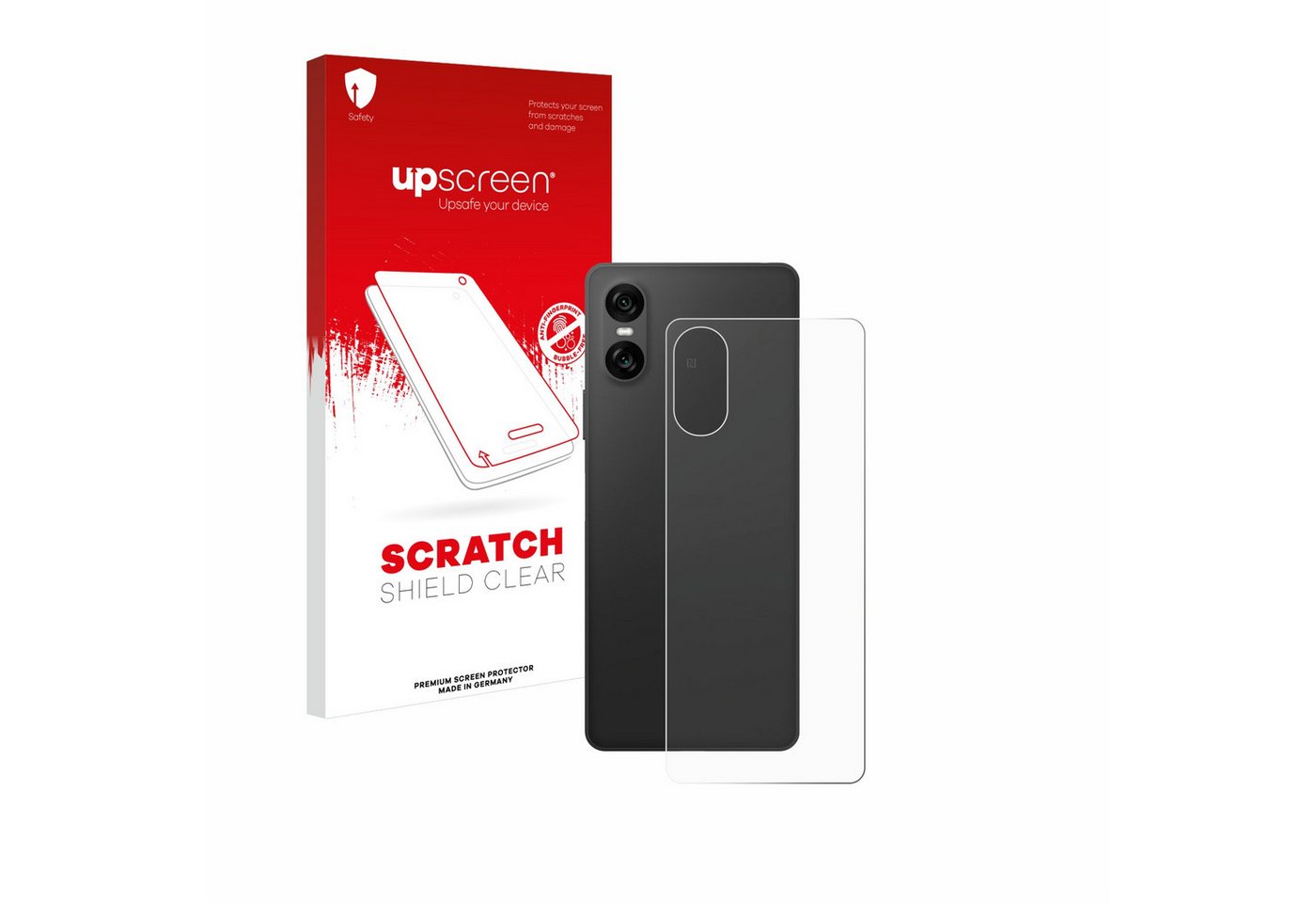 upscreen Schutzfolie für Sony Xperia 10 VI (Rückseite), Displayschutzfolie, Folie klar Anti-Scratch Anti-Fingerprint von upscreen