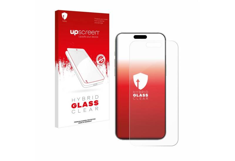 upscreen Displayschutzglas Schutzglas für Apple iPhone 16, Schutzfolie Display Schutz Glas Folie klar von upscreen