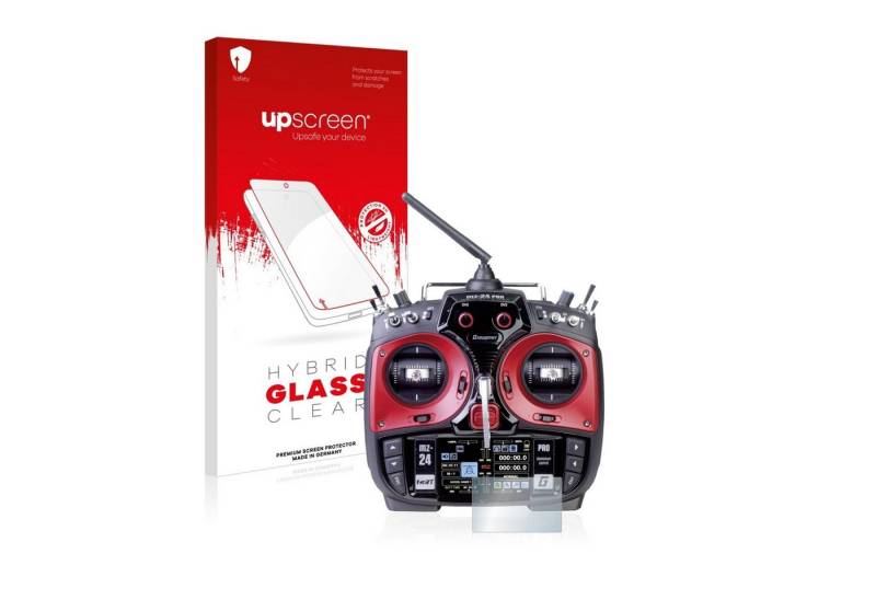 upscreen Displayschutzglas Schutzglas für Graupner mz-24 Pro, Schutzfolie Display Schutz Glas Folie klar von upscreen