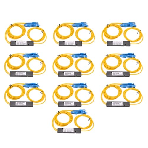 10 Stück/Set Ftth SC UPC 1X2 PLC Singlemode Fiber Optical Splitter Fbt Optischer Multifunktionaler Praktischer Koppler von vdha