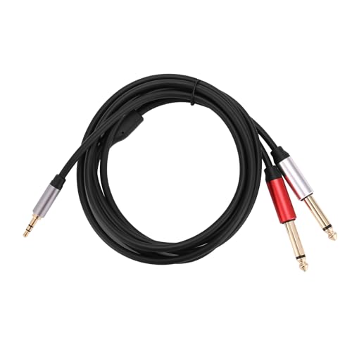 veorly 3,5 Mm Bis Dual 6,5 Mm Adapter Buchse Audiokabel 3,5 Bis 6,5 Aux Kabel 3,5 Klinken Splitter für Gitarren Mischer Verstärker Bass von veorly