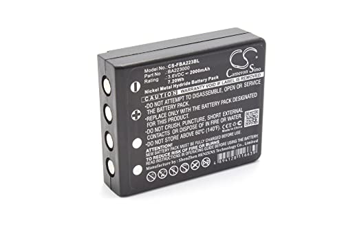 vhbw 1x Akku Ersatz für HBC FUB6, BA223030 für Fernbedienung Remote Control (2000 mAh, 3,6 V, NiMH) von vhbw