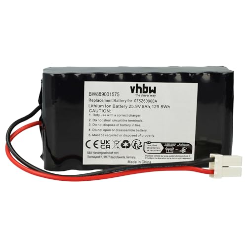 vhbw 1x Akku kompatibel mit Ambrogio 20 ZR Evo, Cube Elite 4WD Rasenmäher (5000mAh, 25,9V, Li-Ion) von vhbw