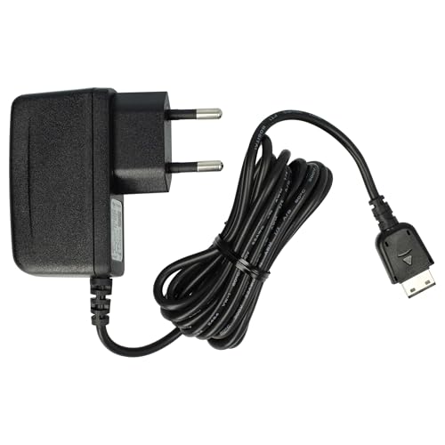 vhbw 220V Netzteil Ladegerät Ladekabel kompatibel mit Samsung E1150, E1150, E1310, E1360, E2100, E2120, E2210, E2370, E2510, E2550, E3100, SGH-F110 miCouch von vhbw