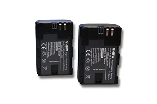 vhbw 2X Akku kompatibel mit Canon XC10, XC15 Kamera (2000 mAh, 7,2 V, Li-Ion), Infochip von vhbw