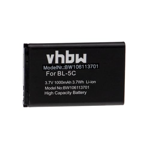 vhbw Akku Ersatz für Funktel A051 für Handy Smartphone Telefon (1000mAh, 3,7V, Li-Ion) von vhbw