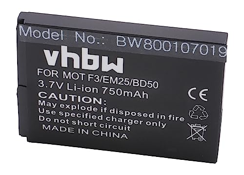vhbw Akku kompatibel mit AVM Fritz!Fon C4, C5, EM25, EM325, M2, M325, MT-F schnurlos Festnetz Telefon (750mAh, 3,7V, Li-Ion) von vhbw