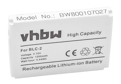 vhbw Akku kompatibel mit CipherLab 8000, 8200, 8300, CPT-8300 Handy Smartphone Telefon (1200mAh, 3,7V, Li-Ion) von vhbw