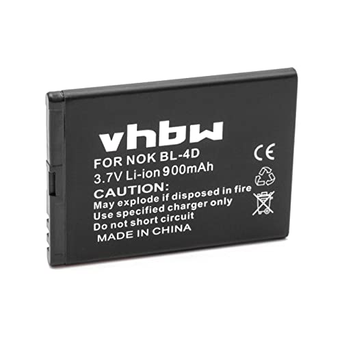 vhbw Akku kompatibel mit Simvalley RX-800, ZX-2902-675 Handy Smartphone Telefon (900mAh, 3,7V, Li-Ion) von vhbw