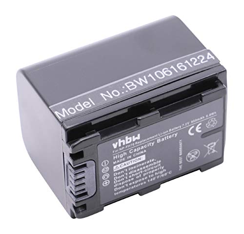 vhbw Akku kompatibel mit Sony DCR-HC37(E), DCR-HC47(E), DCR-HC51(E), DCR-HC53(E) Videokamera Camcorder (950mAh, 7,2V, Li-Ion) mit Infochip von vhbw