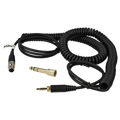 vhbw Audio AUX Kabel kompatibel mit AKG K271 MK II, K701, K702, K712 Kopfhörer - Audiokabel 3,5 mm Klinkenstecker, 100-300 cm, Schwarz von vhbw