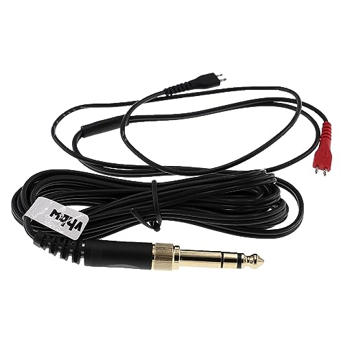 vhbw Audio AUX Kabel kompatibel mit Sennheiser HD 520, HD 520 II, HD 530, HD 530 II Kopfhörer - Audiokabel 3,5 mm Klinkenstecker auf 6,3 mm, Schwarz von vhbw