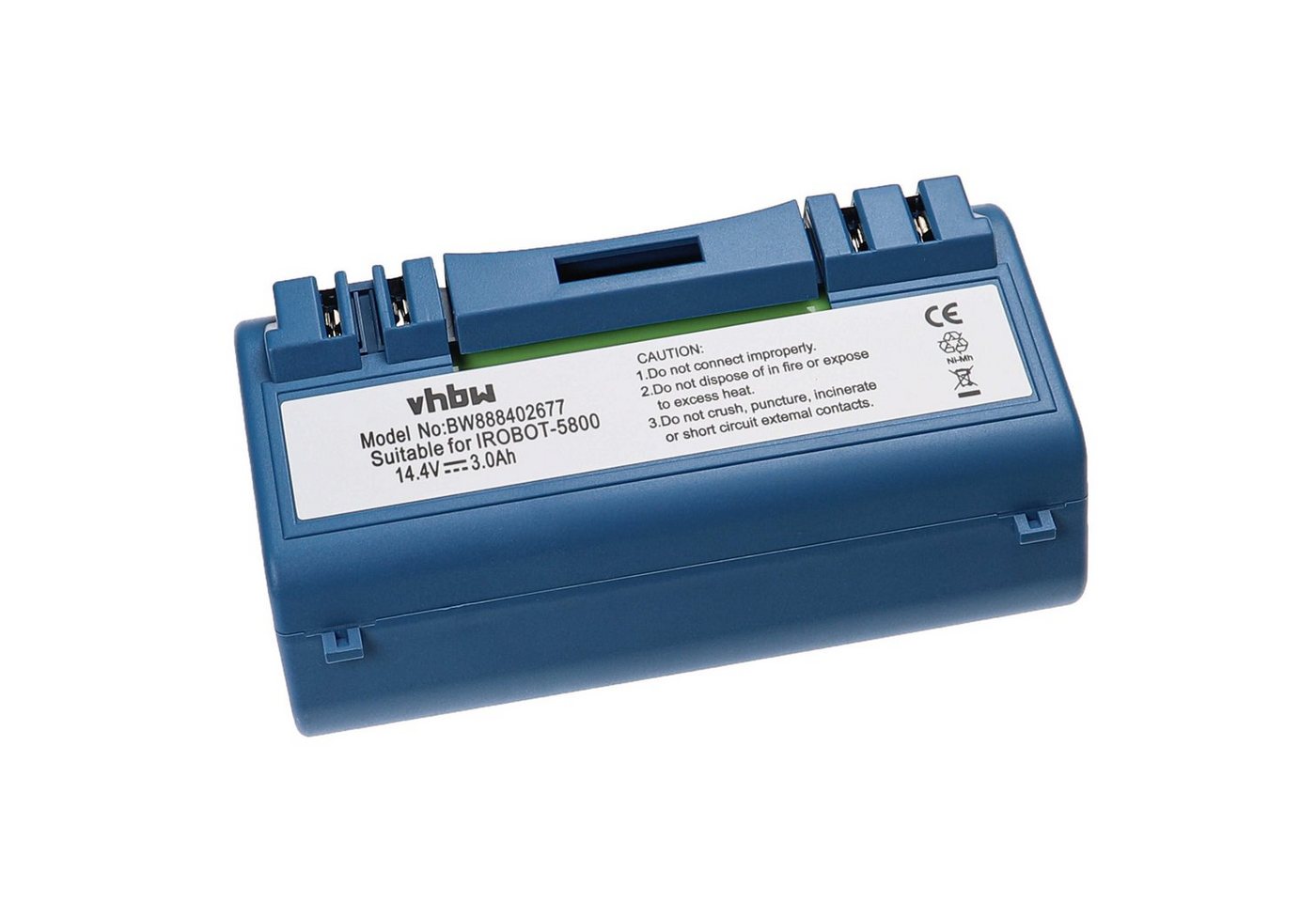 vhbw Ersatz für AEG SP5832, SP385-BAT, 14904 für Saugroboter (3000 mAh, Staubsauger-Akku NiMH 3000 mAh von vhbw