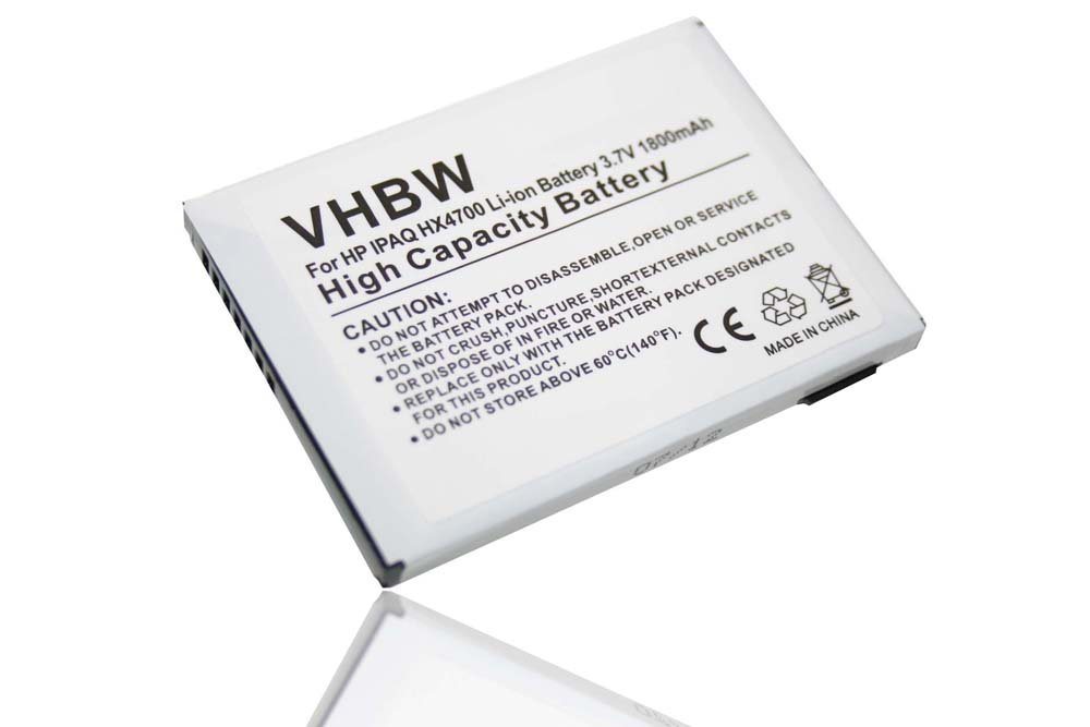 vhbw Ersatz für HP HSTNN-H02C-X für PDA (1800 mAh, 3,7 V, Li-Ion) Smartphone-Akku Li-Ion 1800 mAh von vhbw