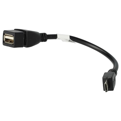 vhbw OTG Adapterkabel kompatibel mit Nokia, Samsung, Sony Ericsson, Toshiba, Motorola, HTC, Huawei ersetzt Nokia CA-157, Samsung ET-R205U von vhbw