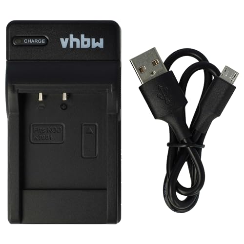 vhbw USB Akkuladegerät kompatibel mit Medion P42010, MD85863, MD86063, MD86288, MD86390 Digitalkamera, Camcorder, Action Cam-Akku - Ladeschale von vhbw