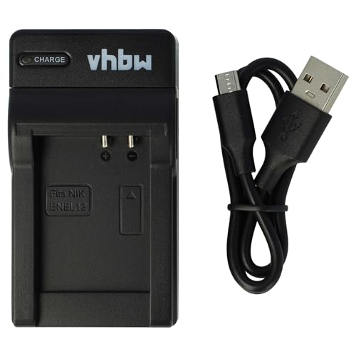 vhbw USB Akkuladegerät kompatibel mit Nikon CoolPix S610, S620, S630, S640, S710, S800c Digitalkamera, Camcorder, Action Cam-Akku - Ladeschale von vhbw