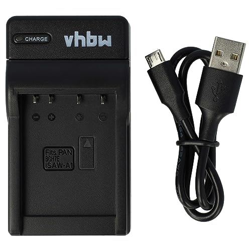 vhbw USB Ladegerät kompatibel mit ISaw A1, A2 Ace, A3, ActionPro X7, Extreme Kamera Camcorder/Akku - Ladeschale, Ladeanzeige, 4,2 V von vhbw