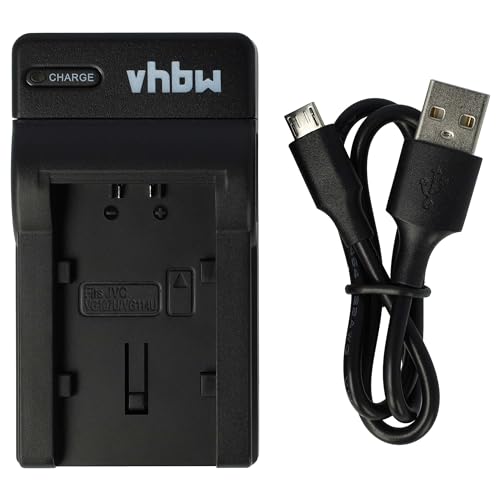 vhbw USB Ladegerät kompatibel mit JVC BN-VG114, BN-VG114U, BN-VG114US, BN-VG121 Kamera Camcorder/Akku - Ladeschale, Ladeanzeige, 4,2 V von vhbw