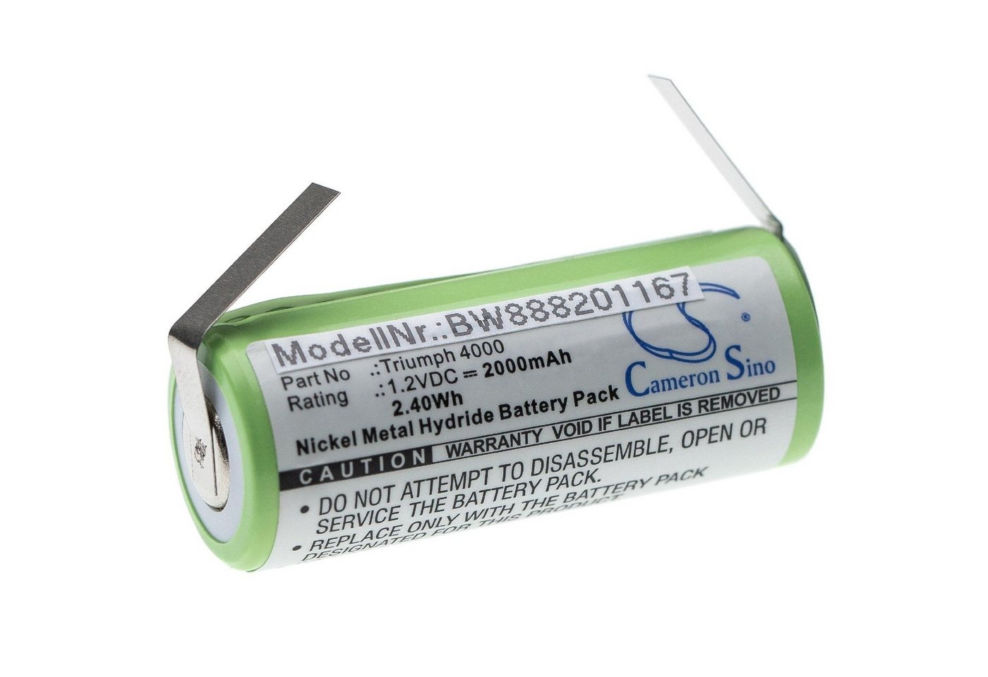 vhbw passend für Oral-B Triumph 4000 Haushalt Zahnbürste (2000 mAh, 1,2 V, Akku NiMH 2000 mAh von vhbw