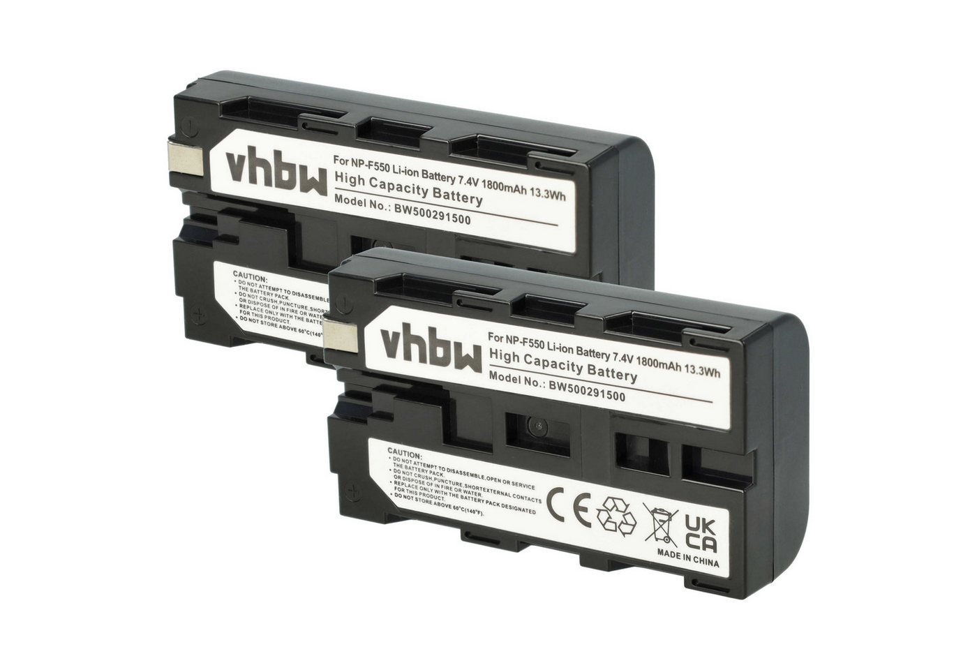 vhbw kompatibel mit Sony CCD-TR57, CCD-TR67, CCD-TR716, CCD-TR76, Kamera-Akku Li-Ion 1800 mAh (7,2 V) von vhbw