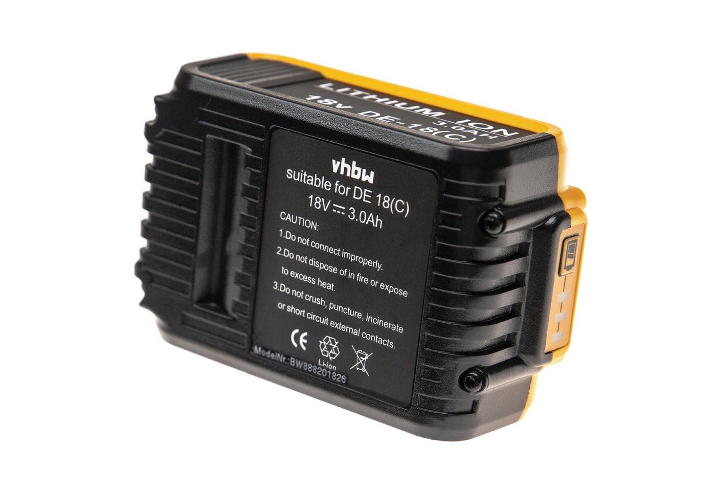 vhbw passend für Dewalt DCD790S2, DCD791NT, DCD791NT-XJ, DCD791P2, Akku Li-Ion 3000 mAh von vhbw