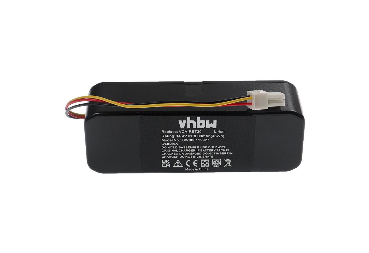 vhbw passend für Samsung Navibot SR8824, SR8825, SR8730, SR8828, SR8830, Staubsauger-Akku Li-Ion 3000 mAh von vhbw