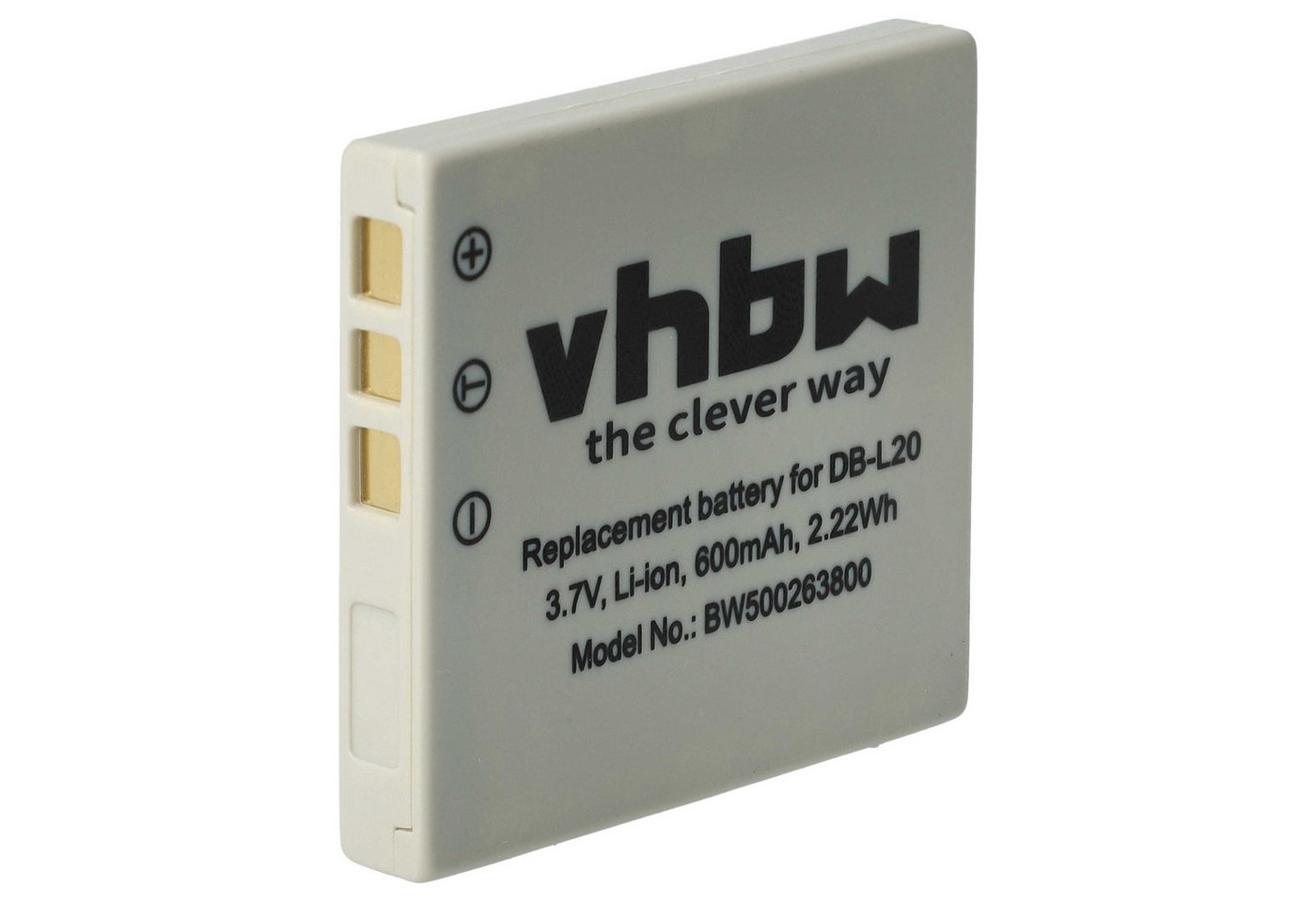 vhbw kompatibel mit Sanyo Xacti VPC-C6, VPC-CG65, VPC-C5, VPC-CA9, VPC-CA8, Kamera-Akku Li-Ion 550 mAh (3,6 V) von vhbw